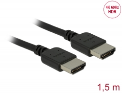 85216 Delock Câble HDMI Premium 4K 60 Hz 1,5 m