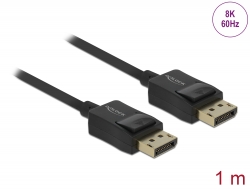 85300 Delock Coaxial DisplayPort cable 8K 60 Hz 1 m