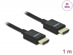 85384 Delock Koaxial High Speed HDMI-kabel 48 Gbps 8K 60 Hz 1 m