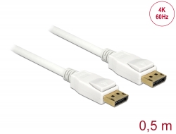 85507 Delock DisplayPort 1.2 kabel samec > DisplayPort samec 4K 60 Hz 0,5 m