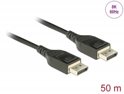 85828 Delock Cablu optic activ DisplayPort 1.4 8K 60 Hz 50 m