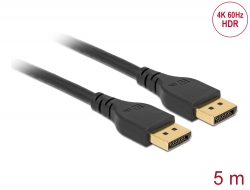 85912 Delock DisplayPort 1.2 kabel 4K 60 Hz 5 m bez zatrzasku