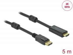 85958 Delock Aktives DisplayPort 1.2 zu HDMI Kabel 4K 60 Hz 5 m