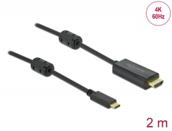 85970 Delock Ενεργή USB Type-C™ προς Καλώδιο HDMI (DP Alt Mode) 4K 60 Hz 2 μ.