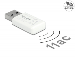 12770 Delock USB 3.0 Bande jumelée WLAN ac/a/b/g/n Micro Stick 867 + 300 Mbps