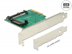 89673 Delock Κάρτα PCI Express x4 >     1 x εσωτερικό U.2 NVMe SFF-8639 αρσενικό