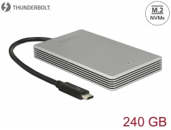 54000 Delock Thunderbolt™ 3 Külső Hordozható 240 GB-os SSD M.2 PCIe NVMe