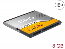 54699 Delock CFast-Card SATA 6 Gb/s 8 GB Typ MLC -40°C ~ +85°C