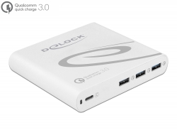 41432 Delock Φορτιστής USB 1 x USB Type-C™ PD 85 W + 3 x USB Τύπου-A Qualcomm Quick Charge 3.0