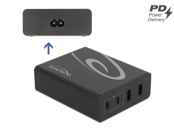 41440 Delock USB Charger 2 x USB Type-C™ PD + 2 x USB Type-A with 112 W