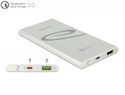 41503 Delock Alimentation de réserve 5000 mAh, 1 USB Type-A avec Qualcomm Quick Charge 3.0