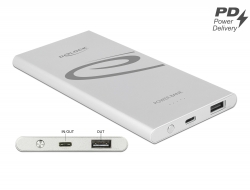 41504 Delock Powerbank 5000 mAh 1 x USB Typ-A, 1 x USB Type-C™