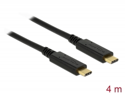85206 Delock USB 2.0 cable Type-C to Type-C 4 m PD 5 A E-Marker