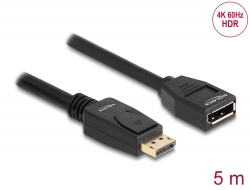 80004 Delock Câble d’extension DisplayPort 1.2 4K 60 Hz 5 m