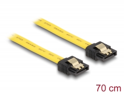 82813 Delock Cable SATA 6 Gb/s de 70 cm amarillo