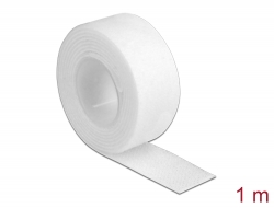 18379 Delock Hook-and-loop tape on roll L 1 m x W 20 mm white