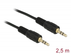 84001 Delock Kabel Audio Klinke 3,5 mm Stecker / Stecker 2,5 m