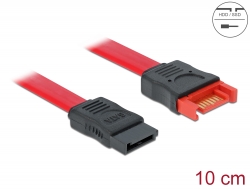 83951 Delock Cablu prelungitor SATA 6 Gb/s 10 cm, roșu