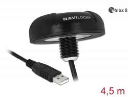 62531 Navilock Odbiornik Multi GNSS u-blox 8 NL-8004U USB 2.0, 4,5 m