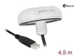 62532 Navilock Odbiornik Multi GNSS u-blox 8 NL-8022MU USB 2.0, 4,5 m