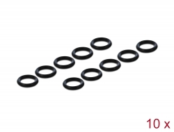 12680 Navilock O-Ring Silikon für M8 6 Pin Stecker schwarz 10 Stück