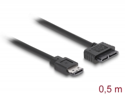 84413 Delock Cable eSATAp > Slimline SATA13 pin 0.5 m