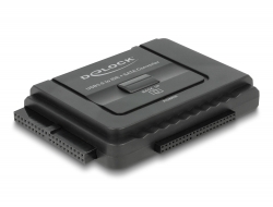 61486 Delock Convertisseur USB 5 Gbps vers SATA 6 Gb/s / IDE 40 broches / IDE 44 broches avec fonction de sauvegarde