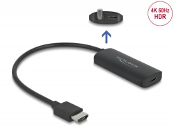 63251 Delock Adaptor HDMI-A tată la USB Type-C™ mamă (DP Alt Mode) 4K 60 Hz 