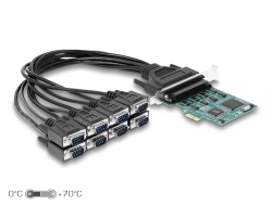 90411 Delock Κάρτα PCI Express x1 προς 8 x Σειριακά Serial RS-232
