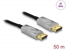 84140 Delock Active Optical Cable DisplayPort 1.4 8K 50 m