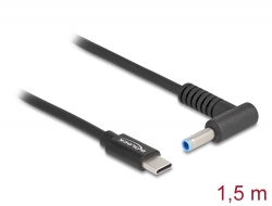 87971 Delock Laptop töltőkábel USB Type-C™ apa - HP 4,5 x 3,0 mm apa