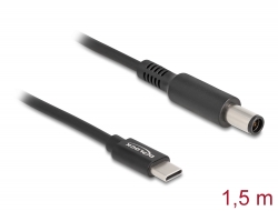 87975 Delock Kabel za punjenje prijenosnog računala USB Type-C™ muški na Dell muški 7,4 x 5,0 mm