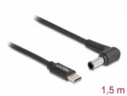 87981 Delock Kabel za punjenje prijenosnog računala USB Type-C™ muški na muški Sony 6,0 x 4,3 mm