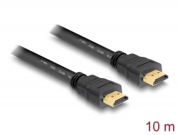 82709 Delock Kabel High Speed HDMI mit Ethernet – HDMI A Stecker > HDMI A Stecker 10 m