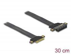 85768 Delock Riser Karte PCI Express x4 zu x4 mit flexiblem Kabel 30 cm