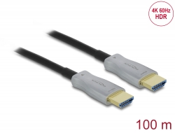 84137 Delock Aktiv optisk kabel HDMI 4K 60 Hz 100 m