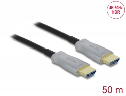 84133 Delock Aktivni optički kabel HDMI 4K 60 Hz 50 m