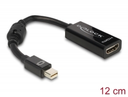 65099 Delock Adapter mini DisplayPort 1.1 Stecker > HDMI Buchse Passiv schwarz