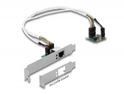 95265 Delock Mini PCIe I/O PCIe félméretű 1 db. Gigabit LAN alacsony profilú