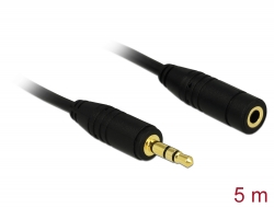 84237 Delock Extension Cable Audio Stereo jack 3.5 mm male / female 5 m