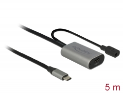 85392 Delock Aktiv USB 3.1 Gen 1-förlängningskabel USB Type-C™ 5 m