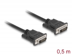 84369 Delock Cable DVI 24+1 male > DVI 24+1 male 0.5 m black