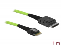 85755 Delock Cable OCuLink PCIe SFF-8611 to Slim SAS SFF-8654 1 m