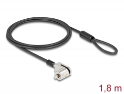 20891 Navilock Cablu de securitate pentru laptop pentru Microsoft Surface Series Pro & Go cu cheie de blocare