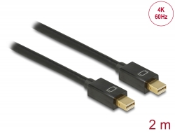83475 Delock Cable Mini DisplayPort 1.2 macho > Mini DisplayPort macho 4K 60 Hz 2 m
