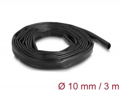 19009 Delock Manchon d’isolation en PVC, 3 m x 10 mm, noir