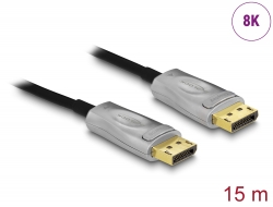 85886 Delock Cable óptico activo DisplayPort 1.4 8K 15 m