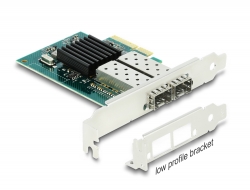 90480 Delock PCI Express x4-kort till 2 x SFP-plats Gigabit LAN