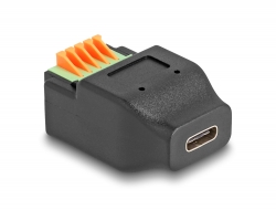 66457 Delock USB Type-C™ 2.0 anya - Terminal block adapter nyomógombbal