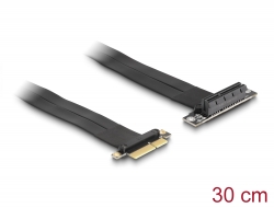 88025 Delock Κάρτα Ανύψωσης PCI Express x4 αρσενικό προς x4 υποδοχή  με γωνία 90° με καλώδιο 30 εκ.